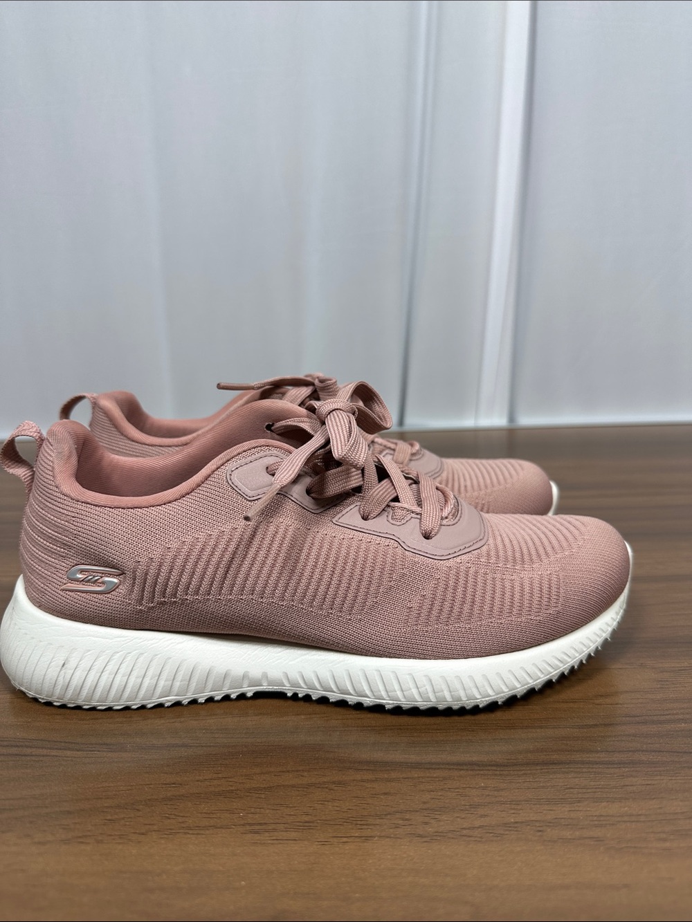 Skechers Women's Dusty Rose Knit Athletic Sneakers